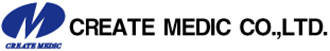 Musta ja sinisega Create Medic logo