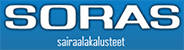Sinisel taustal valge Soras logo
